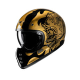 HJC V60 FLAME MC9 Casco Integral De Moto De Estilo Clásico Retro
