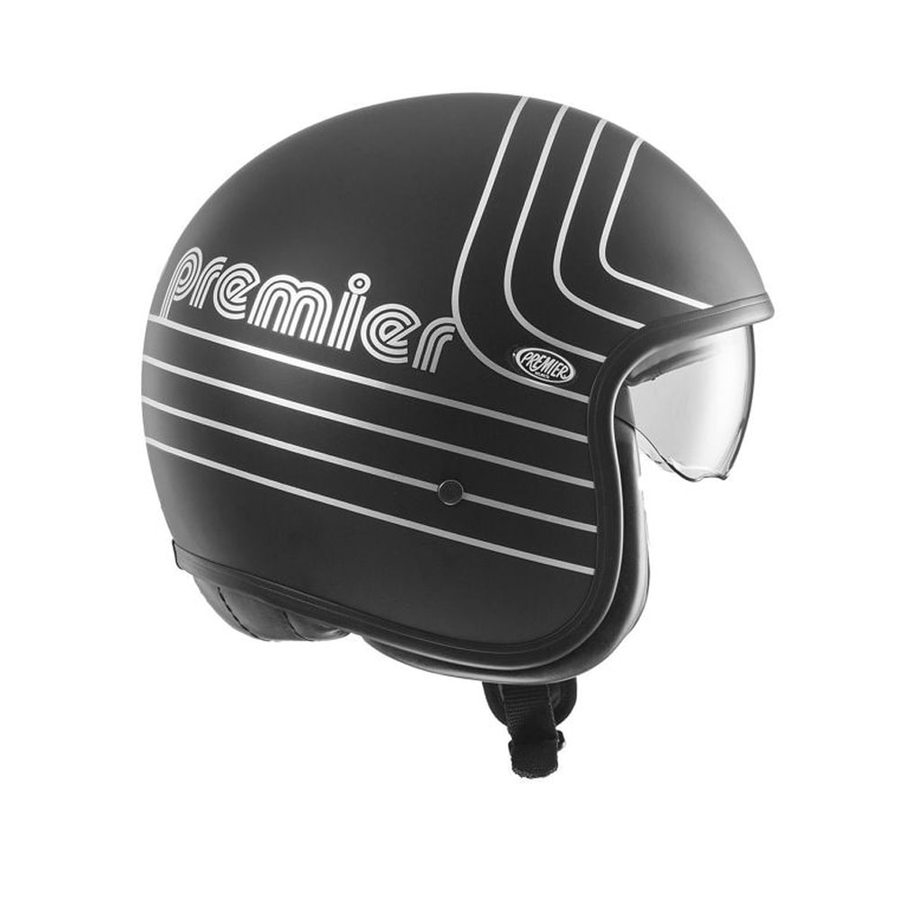 PREMIER VINTAGE EX SILVER CHROMED BM CASCO JET MOTOCICLETA (Maximo Moto S.L)