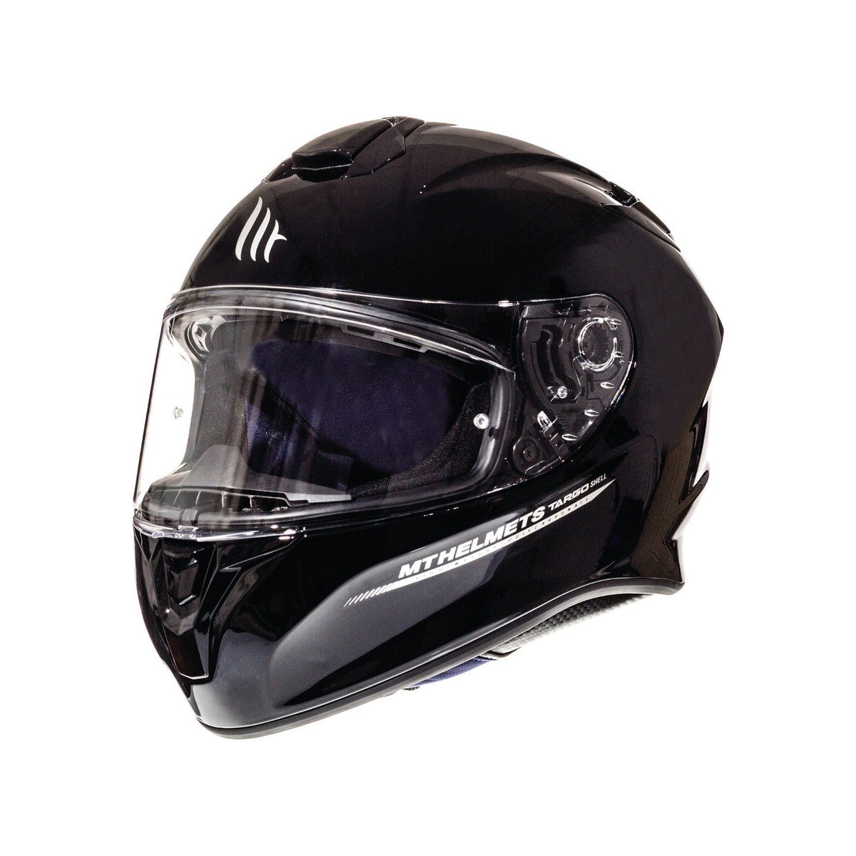 MT TARGO SOLID A1 CASCO INTEGRAL DE MOTO NEGRO BRILLO
