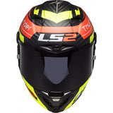 LS2 FF805 CASCO THUNDER CARBON BLACK ATTACK MATT RED / H-V YELLOW