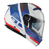 PREMIER LEGACY GT SE 13 CASCO MODULAR DE MOTO BLANCO AZUL ROJO