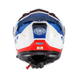 PREMIER LEGACY GT SE 13 CASCO MODULAR DE MOTO BLANCO AZUL ROJO
