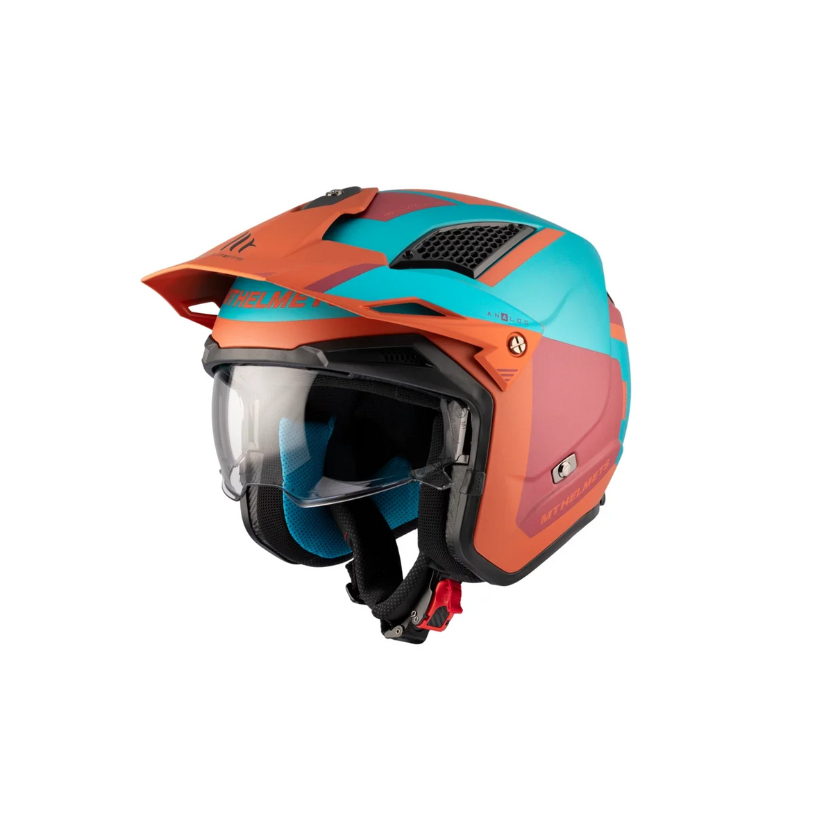 MT DISTRICT SV S ANALOG D24 CASCO ABERTO DE MOTO MATE