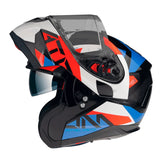 MT ATOM SV W17 A7 CASCO MODULAR DE MOTO AZUL PERLA BRILLO