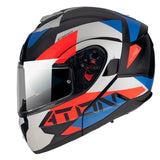 MT ATOM SV W17 A7 CASCO MODULAR DE MOTO AZUL PERLA BRILLO