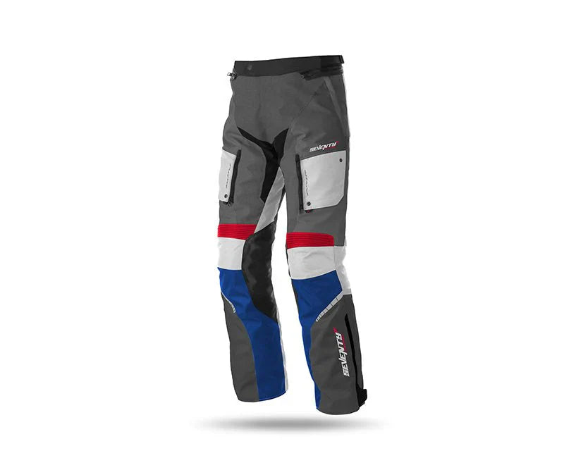 SEVENTY DEGREES SD-PT3S INVIERNO TURISMO PANTALON DE MOTO UNISEX OSCURO GRIS ROJO AZUL