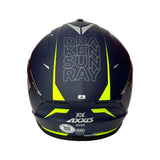 AXXIS CASCO DRAKEN S SUNRAY C2 GRIS/MATE/AMARILLO