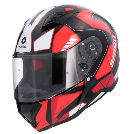 SHIRO CASCO HUNTER SH-890 STAGE NEGRO_ROJO