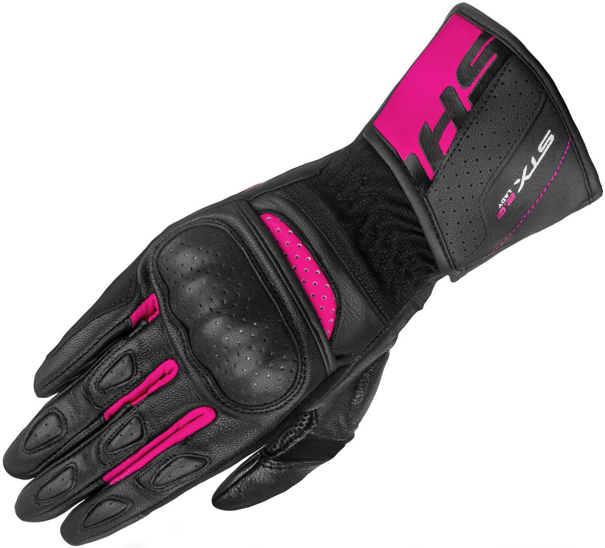 SHIMA STX 2.0 GUANTES LARGOS DE MOTO MUJER NEGRO ROSA