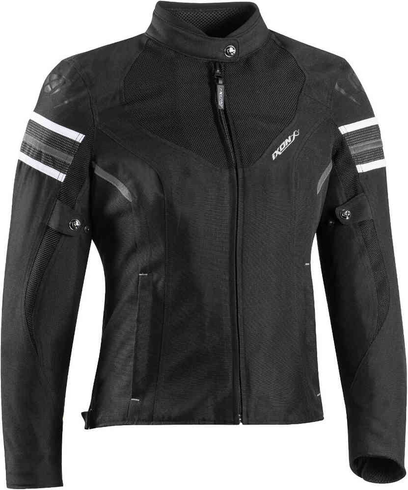IXON ILANA EVO Moto Textil Mujer Chaqueta Negro Blanco 
