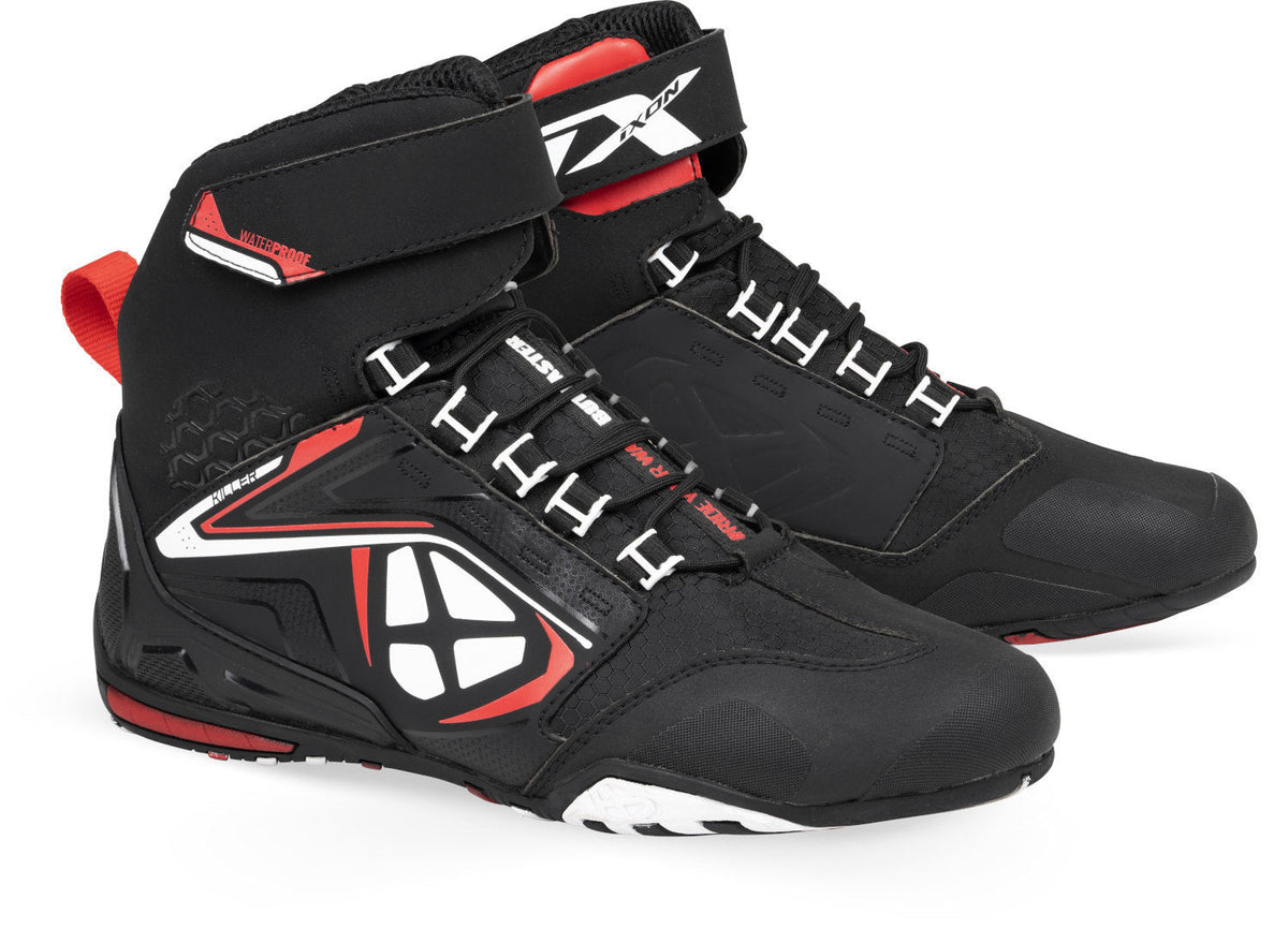 IXON KILLER WP HOMBRE BOTAS MOTO NEGRO BLANCO ROJO