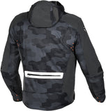Macna Angle Hombre Chaqueta Textil Moto Negro Gris Camuflaje Blanco