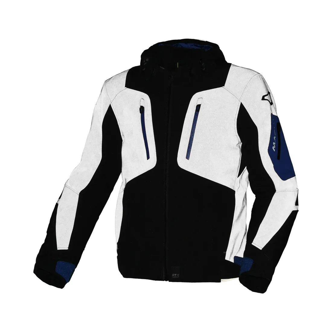 Macna Angle hombre Chaqueta moto casual negro gris oscuro azul