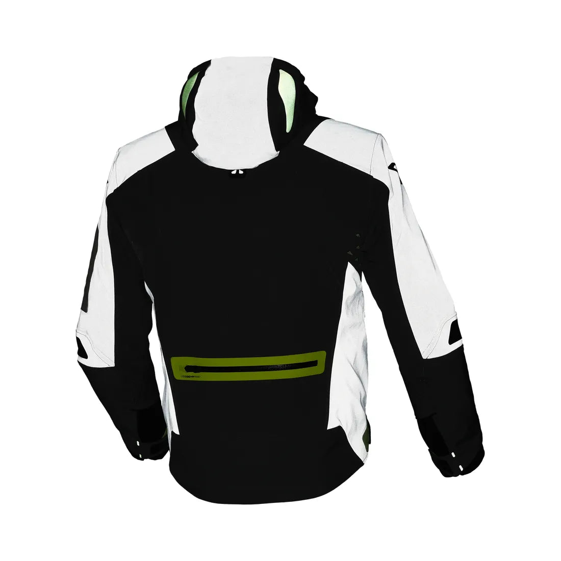 Macna Angle Hombre Chaqueta Carrera Textil Impermeable Gris Amarillo