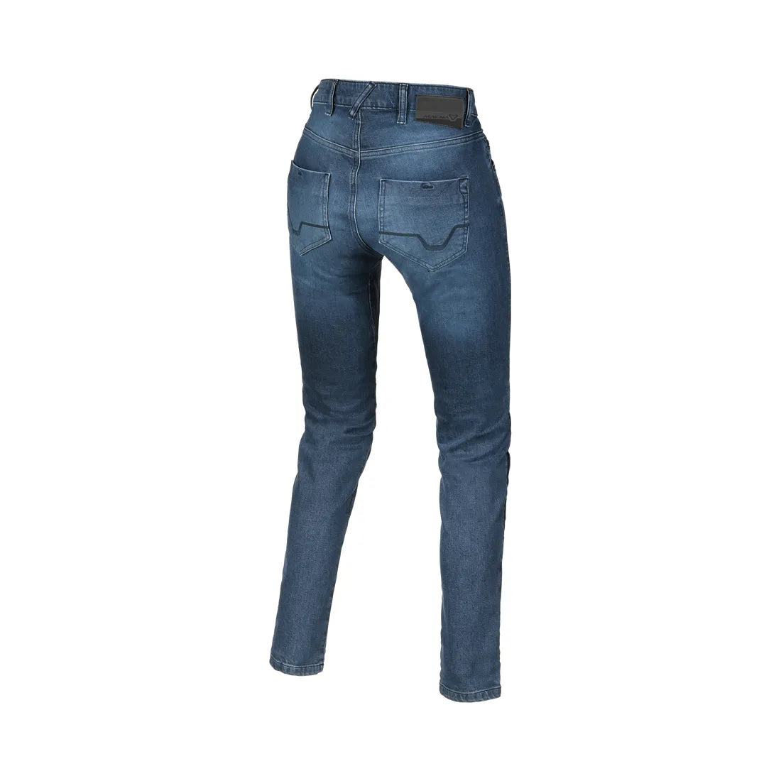 MACNA BLOOM Mujer Moto Corte Ajustado Vaqueros Azul