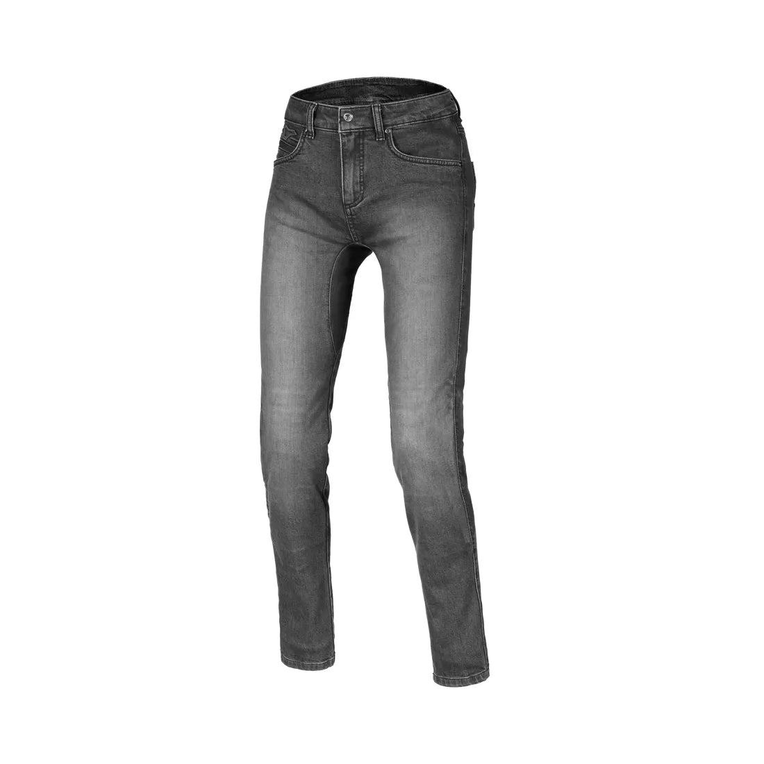 MACNA BLOOM Mujer Moto Corte Ajustado Vaqueros Gris oscuro