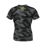 Macna Dazzle Rideaholic mujer Camiseta Negro Gris Amarillo Fluorescente