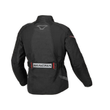MACNA NIVALA Mujer Impermeable Textil Moto Chaqueta Negro Rojo