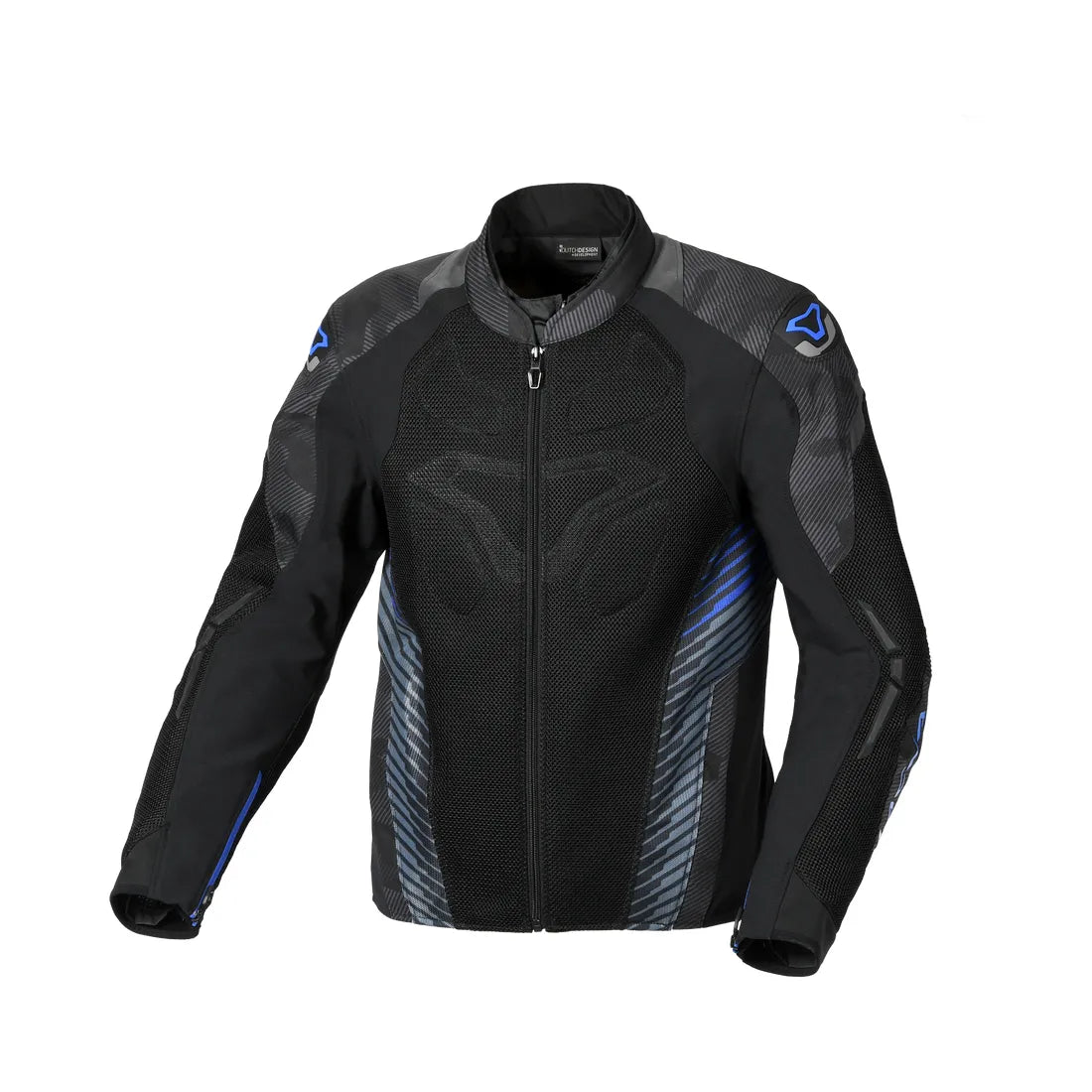 Macna Novic hombre Chaqueta textil impermeable carreras Negro Azul Naranja