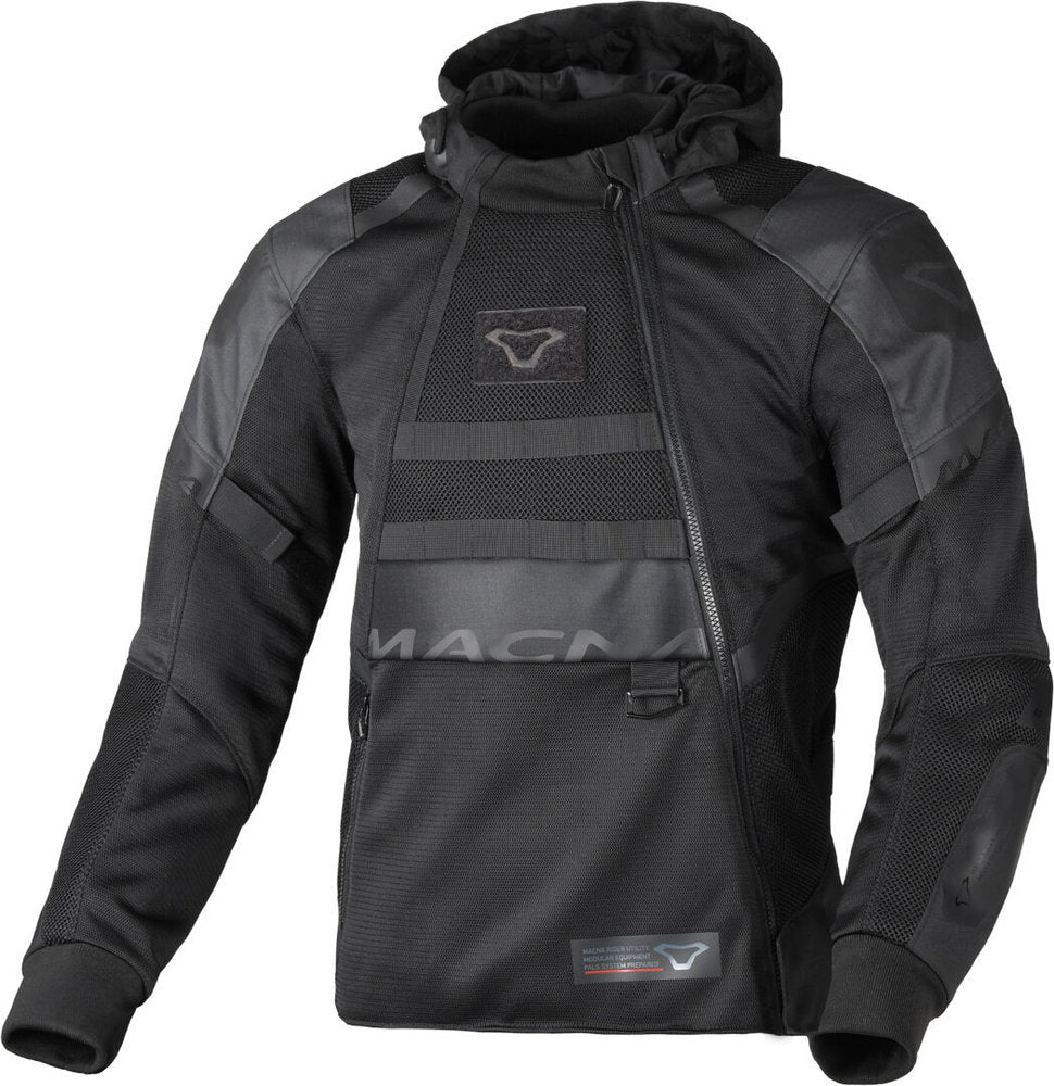 Macna Rebelite Chaqueta Textil Moto Negro