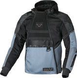 Macna Rebelite Chaqueta Textil Moto Negro Gris