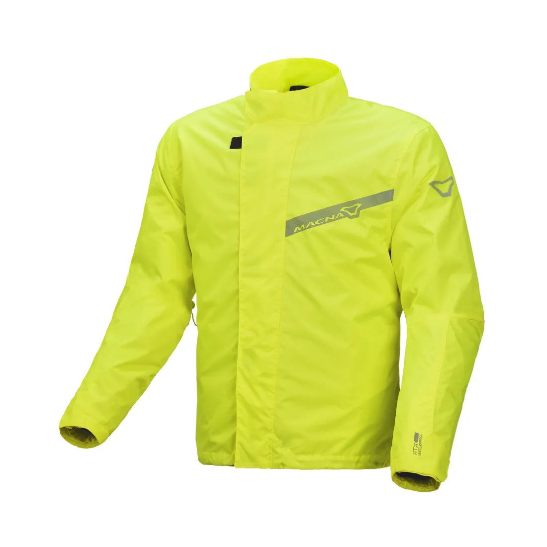 MACNA SPRAY RAIN HOMBRES MOTO IMPERMEABLE CHAQUETA AMARILLO FLUORESCENTE - Chaqueta