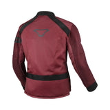 Macna Torida Chaqueta Mochila textil de moto para mujer Rojo Oscuro