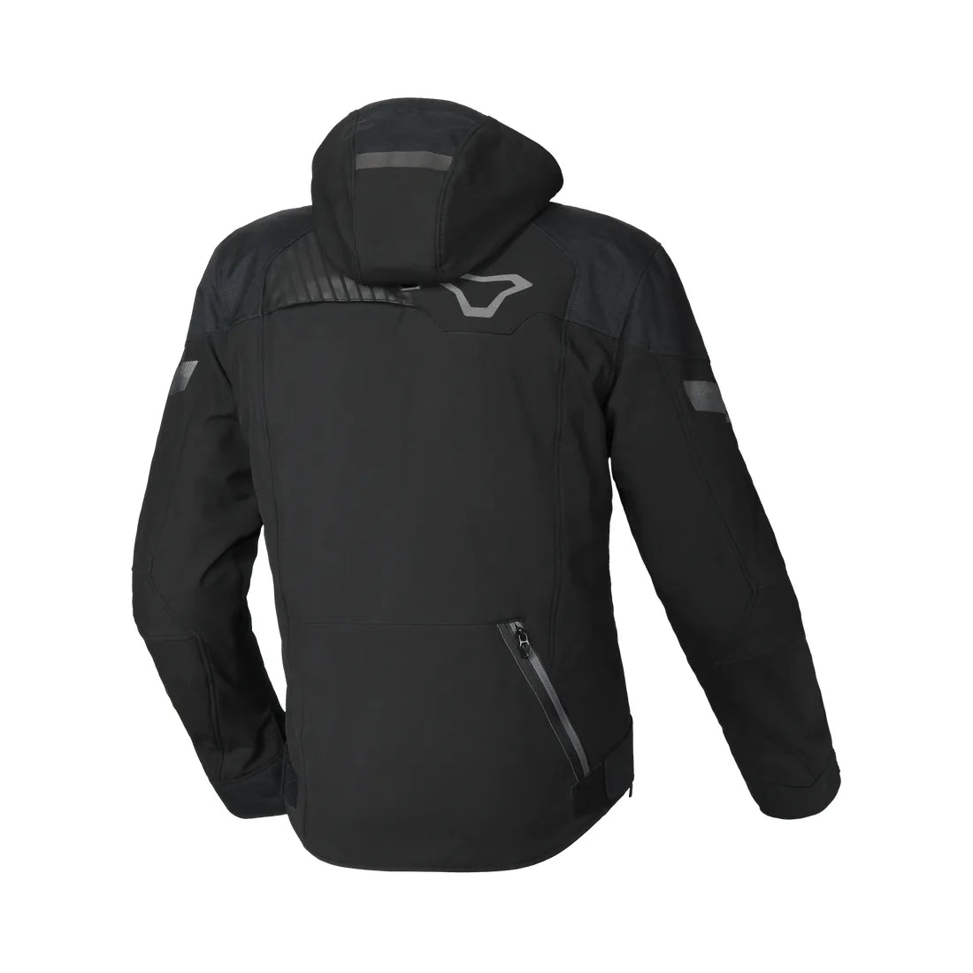 MACNA Traffiq hombre Chaqueta moto impermeable Negro