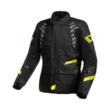 Macna Ultimax MUJER Chaqueta moto negra amarilla