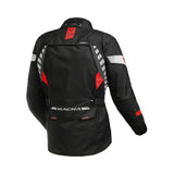 Macna Ultimax Mujer motociclista Chaqueta Negro gris oscuro rojo