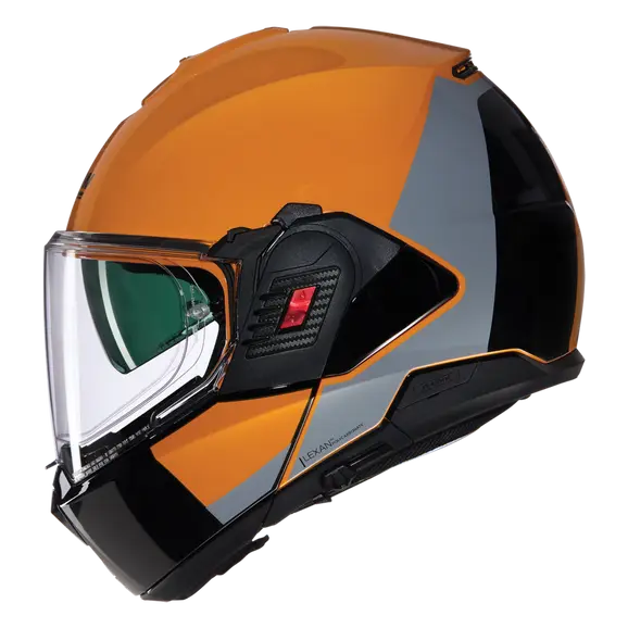 NOLAN N120-1 GRAFO 350 MODULAR CASCOS ARANCIONE GRIGIO NERO