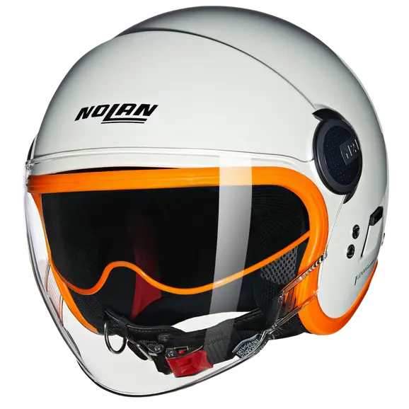 NOLAN N21 VISOR OCIO 347 Jet Casco Perla Arancione