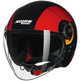 NOLAN N21 Visor Bicromo 350 cara abierta Casco Nero Rosso Arancione