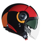 NOLAN N21 Visor Bicromo 350 cara abierta Casco Nero Rosso Arancione