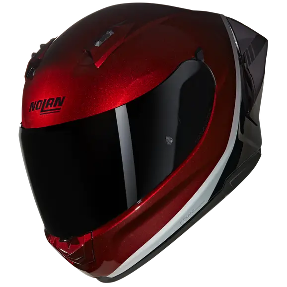 NOLAN N60-6 Sport Verniciatura Speciale 349 Casco deportivo Rosso viscerale / Nero / Grigio