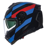 NOLAN N80-8 ALFIERE 347 CASCO INTEGRAL MOTO Nero Azul Rosso