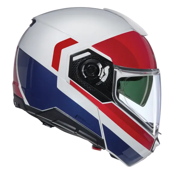 NOLAN N90-3 ROBOTO 345 Modular Casco Bianco Rosso Azul