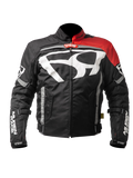 MUGENRACE AGGRESSORE-T Moto Textil Chaqueta Negro Rojo