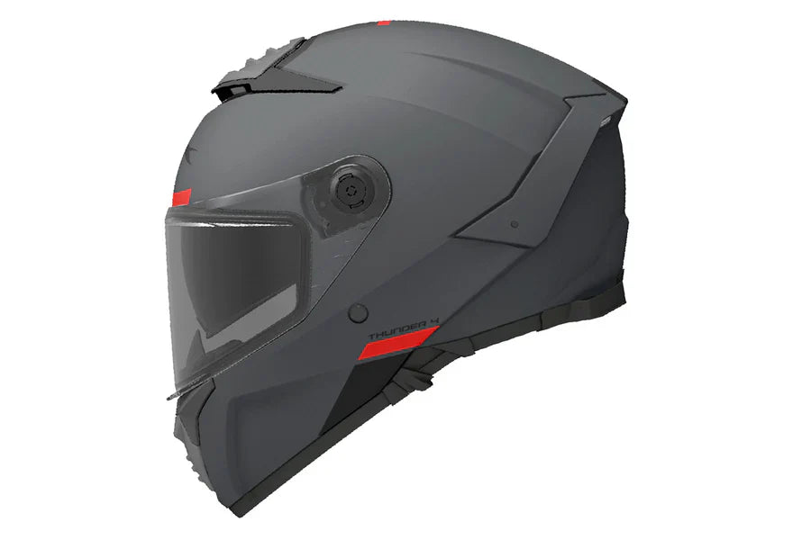 MT Thunder 4 SV Solid A12 Casco Integral De Moto Gris Mate