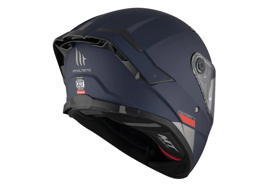 MT THUNDER 4 SV SÓLIDA A7 Casco integral para moto azul mate para turismo deportivo - SECURTEX MOTOR S.L (t/a MaximoMoto)