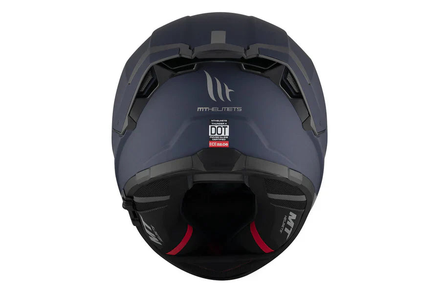 MT THUNDER 4 SV SÓLIDA A7 Casco integral para moto azul mate para turismo deportivo - SECURTEX MOTOR S.L (t/a MaximoMoto)