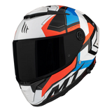 MT Thunder 4 SV Valiant A0 Integral De Moto Deportivo Turismo Casco Perla Brillante