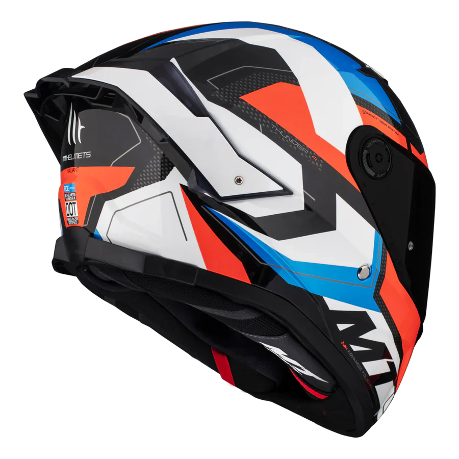 MT Thunder 4 SV Valiant A0 Integral De Moto Deportivo Turismo Casco Perla Brillante - SECURTEX MOTOR S.L (t/a MaximoMoto)