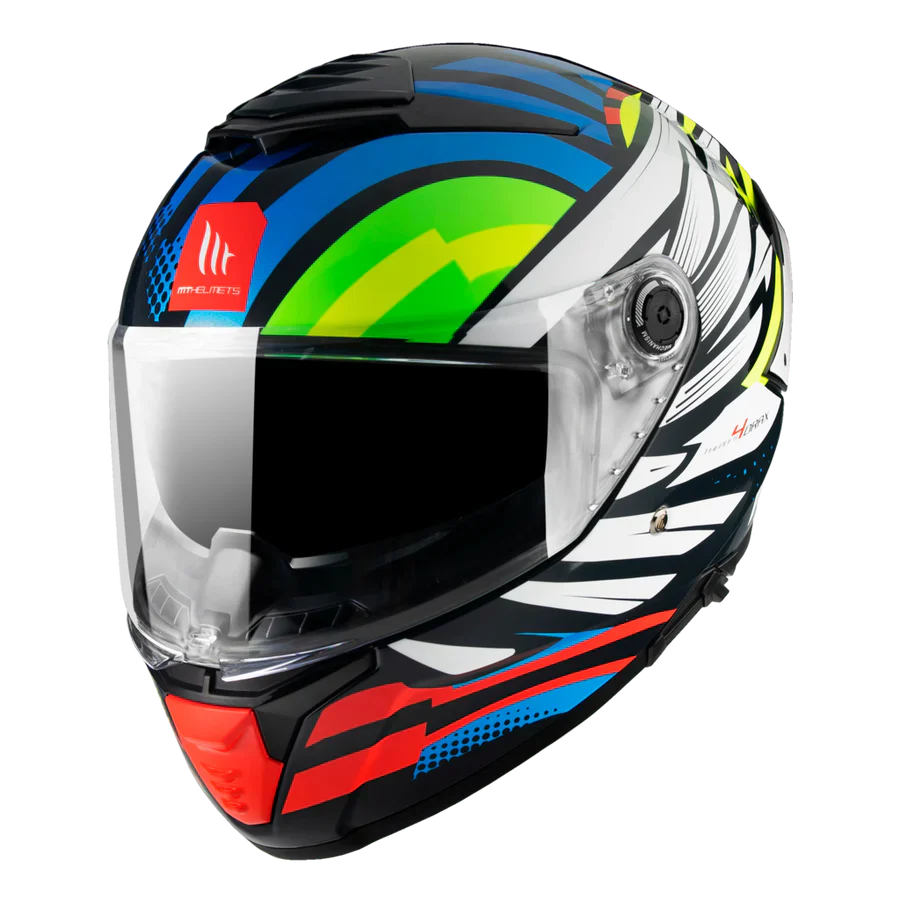 MT THUNDER 4 SV DRAX B7 Casco Integral Deportivo Para Moto Brillo