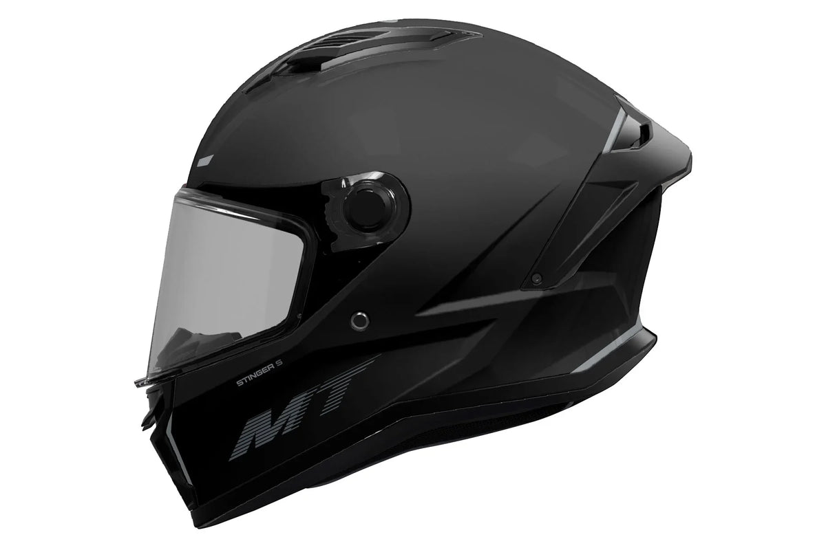 MT Stinger 2 Solid A11 Casco integral para motocicleta negro mate