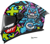 MT Braker SV Crazy Teddy B7 Casco Integral Para Motocicleta Brillante - SECURTEX MOTOR S.L (t/a MaximoMoto)