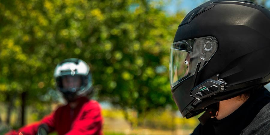 Sena Spider RT1 paquete doble motocicleta Bluetooth casco Intercomunicador