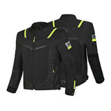 R-TECH SPIRAL MESH JAQUETES DE MOTO HOMES NEGRE GROC
