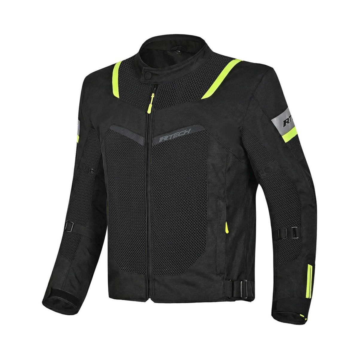 R-TECH SPIRAL MESH JAQUETES DE MOTO HOMES NEGRE GROC