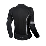 R-TECH SUPER LITE JAQUETES DE MOTO SENYORA NEGRE GROC FLOU